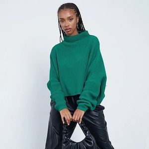 I SAW IT FIRST Emerald Slouchy Jumper (Size Small)